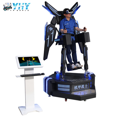 Flight Simulator com o jogo de Skying da mosca que dispara no simulador de 9D VR no parque da água